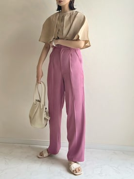 「NOMINE（ノミネ）のアイテム」を使った、haru さん（レディース・162cm）の夏コーディネート