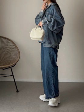 「しまむら（シマムラ）のアイテム」を使った、haru さん（レディース・162cm）の春コーディネート