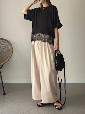 「ikka（イッカ）のアイテム」を使った、haru さん（レディース・162cm）の夏コーディネート