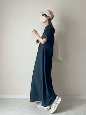 「アイテム（ワンピース/ドレス）」を使った、haru さん（レディース・162cm）の夏コーディネート