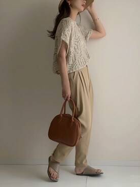 「Per sist ence（パーシエンス）のアイテム」を使った、haru さん（レディース・162cm）の夏コーディネート
