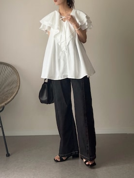 「YENNA（イェンナ）のアイテム」を使った、haru さん（レディース・162cm）の夏コーディネート