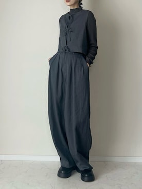 「アイテム（ヘアアクセサリー）」を使った、haru さん（レディース・162cm）の夏コーディネート
