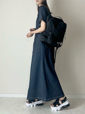 「アイテム（ワンピース/ドレス）」を使った、haru さん（レディース・162cm）の夏コーディネート