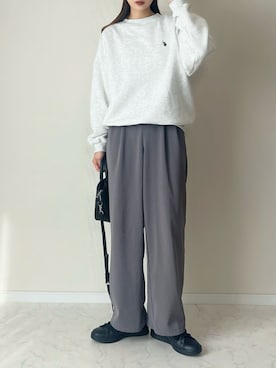 「アイテム（スウェット）」を使った、haru さん（レディース・162cm）の秋コーディネート