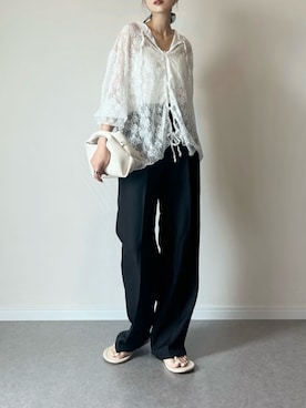 「SMELLY（スメリー）のアイテム」を使った、haru さん（レディース・162cm）の夏コーディネート