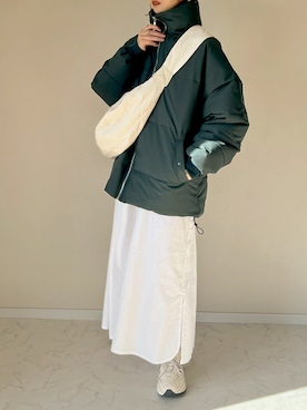 「STARTING OVER」｜「アイテム（ダウンジャケット/コート）」を使った、haru さん（レディース・162cm）の冬コーディネート