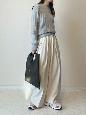 「NEW BALANCE（ニューバランス）のアイテム」を使った、haru さん（レディース・162cm）の秋コーディネート