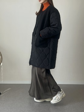 「アイテム（スカート）」を使った、haru さん（レディース・162cm）の冬コーディネート