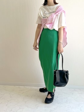 「NIKE（ナイキ）のアイテム（サンダル）」を使った、haru さん（レディース・162cm）の夏コーディネート