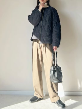 「OPAQUE.CLIP」｜「アイテム（その他アウター）」を使った、haru さん（レディース・162cm）の秋コーディネート
