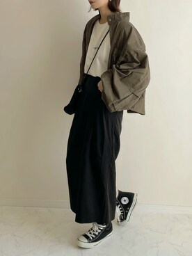 「RETRO GIRL（レトロガール）のアイテム（ジャケット/アウター）」を使った、haru さん（レディース・162cm）の秋コーディネート
