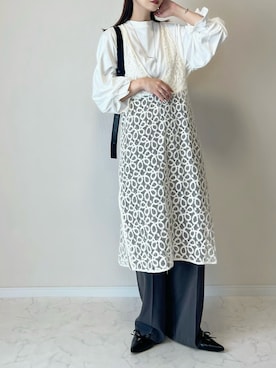「アイテム（サンダル）」を使った、haru さん（レディース・162cm）の秋コーディネート