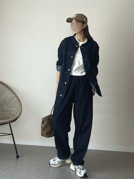「デニムオンデニム」｜haru さん（レディース・162cm）の秋コーディネート
