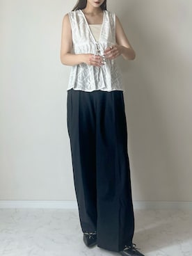 「LAUIR（ラウアー）のアイテム」を使った、haru さん（レディース・162cm）の夏コーディネート