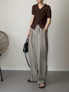 「LIAN（リアン）のアイテム」を使った、haru さん（レディース・162cm）の夏コーディネート