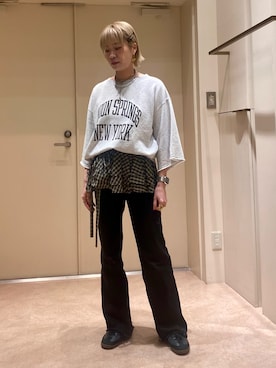 「ROSE BUD（ローズバッド）のアイテム（パンツ）」を使った、こいさん（レディース・165cm）の春コーディネート