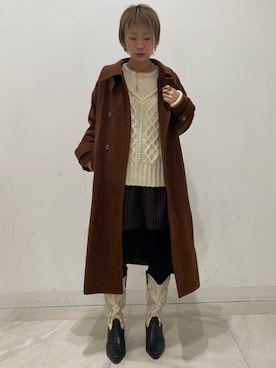 「ROSE BUD（ローズバッド）のアイテム（パンツ）」を使った、こいさん（レディース・165cm）の冬コーディネート