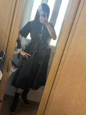 「Jeffrey Campbell（ジェフリーキャンベル）のアイテム」を使った、川芝ミツルさん（レディース・166cm）の夏コーディネート