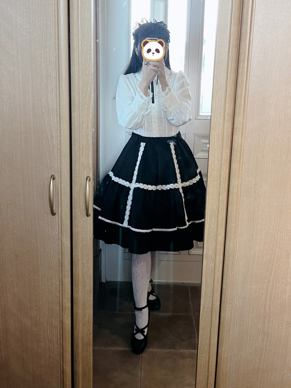ハンドメイド　ロリィタ　スカート　懐古ロリィタ ハンドメイド ロリィタ スカート 懐古ロリィタ - メルカリ