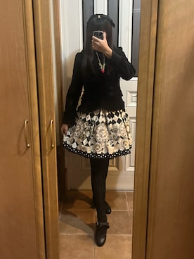 「Emily Temple cute（エミリーテンプルキュート）のアイテム」を使った、川芝ミツルさん（レディース・166cm）の冬コーディネート