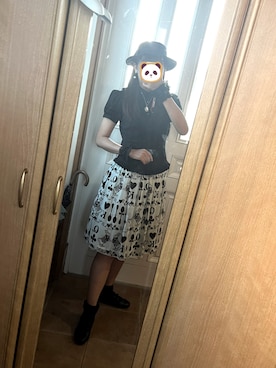 「Emily Temple cute（エミリーテンプルキュート）のアイテム」を使った、川芝ミツルさん（レディース・166cm）の夏コーディネート