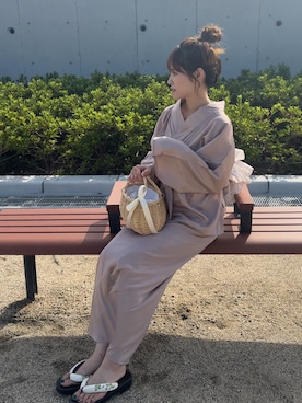 「GRL」｜「アイテム（水着/着物・浴衣）」を使った、yunさん（レディース・153cm）の夏コーディネート
