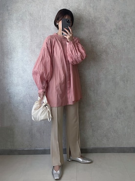 「BARNYARDSTORM（バンヤードストーム）のアイテム」を使った、yunさん（レディース・153cm）の春コーディネート