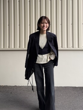 「NOAHL（ノアル）のアイテム（トップス）」を使った、yunさん（レディース・153cm）の春コーディネート