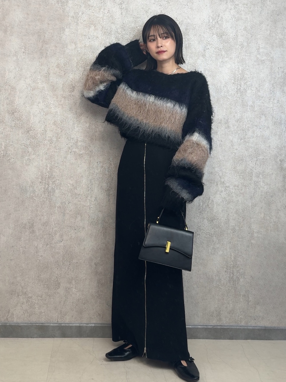 PERVERZE パーバーズ BlendBorder Top and Scarf PERVERZE（パーバーズ）の「Gradient Stripe Top and Scarf