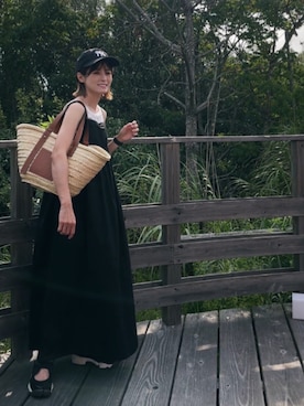 「DISCOAT（ディスコート）のアイテム（ワンピース/ドレス）」を使った、yunさん（レディース・153cm）の夏コーディネート