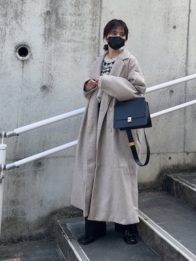 「UNE MANSION（ユヌマンション）のアイテム（シューズ）」を使った、yunさん（レディース・153cm）の秋コーディネート