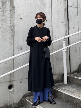 「GUSCIO（グッシオ）のアイテム」を使った、yunさん（レディース・153cm）の冬コーディネート