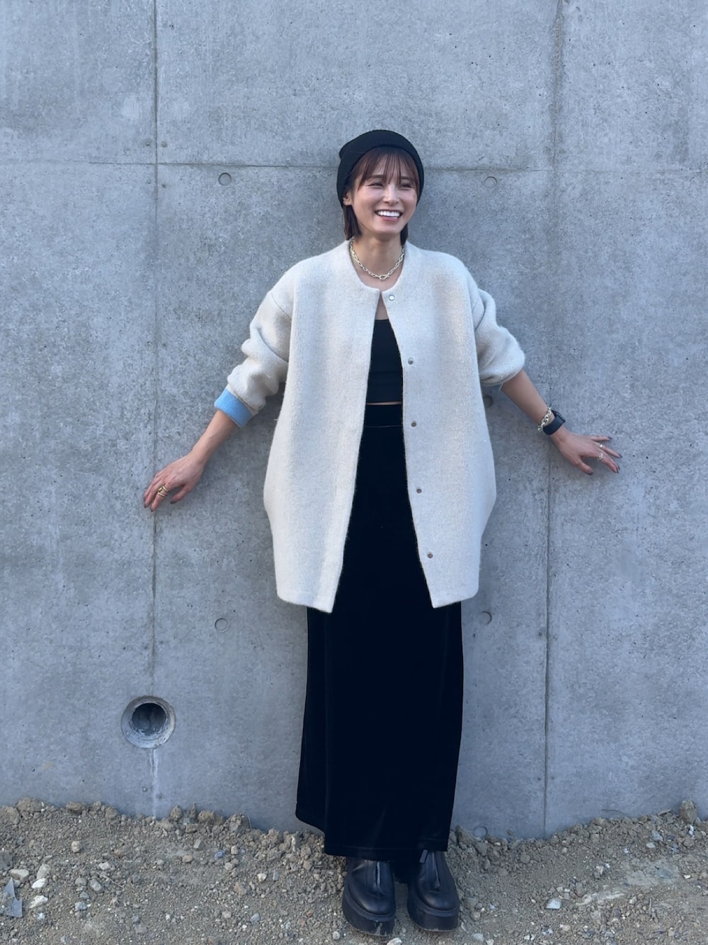 トップス CN RACCOON MIX W CARDIGAN CN RACCOON MIX W CARDIGAN