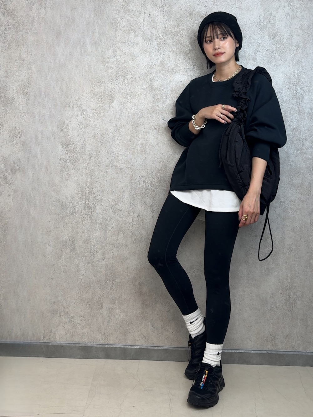 靴下・タイツ Rainypinky c.u.l 靴下 フラワーレース 網タイツ風 ニーハイソックス