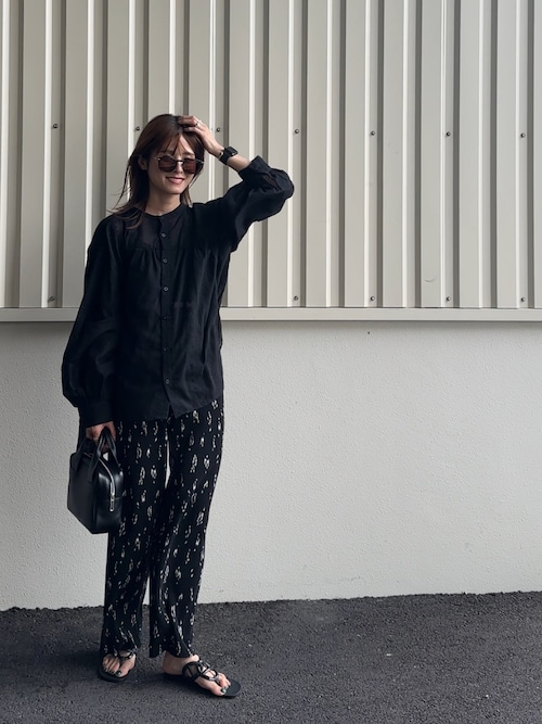 さり気ないオシャレ見え。アニマルプリントプリーツパンツ（その他