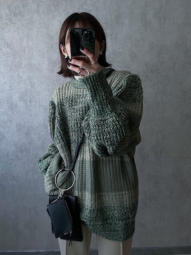 「amini（アミニ）のアイテム」を使った、yunさん（レディース・153cm）の冬コーディネート