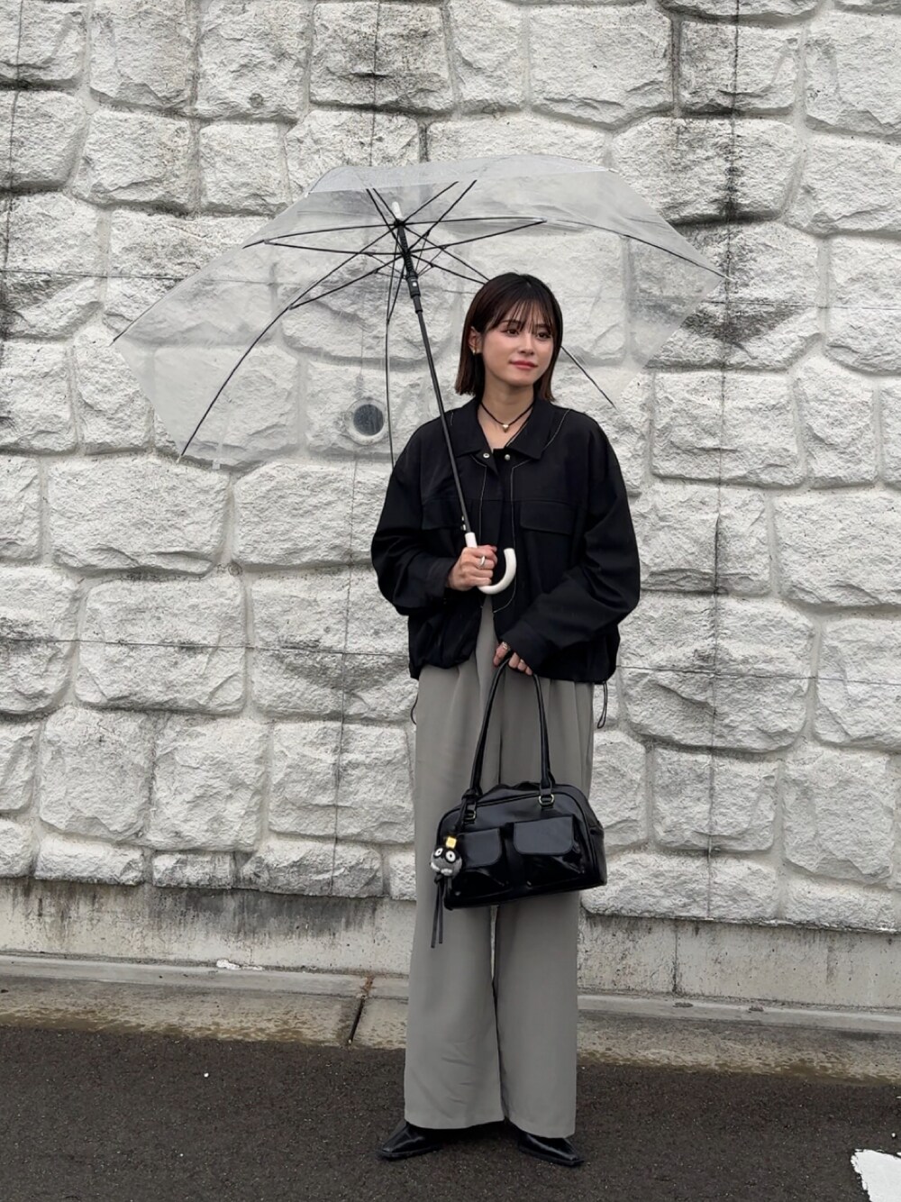 「レイヤードスタイル、サロペット、BARRETTA、バレッタ、153cm、yunco_de」｜「BARRETTAのサロペット（サロペット/オーバーオール、ベージュ系）」を使った、yunさん（レディース・153cm）の秋コーディネートの1枚目の写真