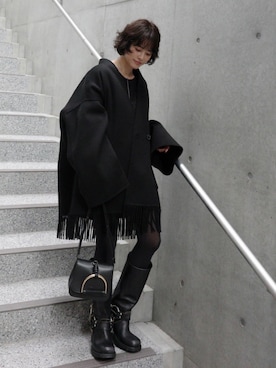 「アイテム（バッグ）」を使った、yunさん（レディース・153cm）の秋コーディネート