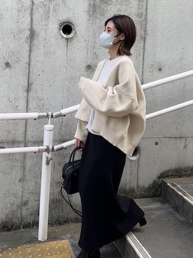 「UNE MANSION（ユヌマンション）のアイテム（ブーツ）」を使った、yunさん（レディース・153cm）の秋コーディネート