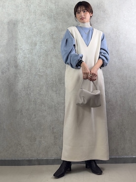 yunさん（レディース・153cm）の冬コーディネート