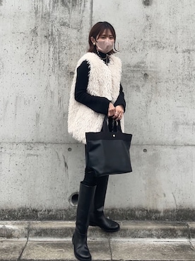 yunさん（レディース・153cm）の冬コーディネート