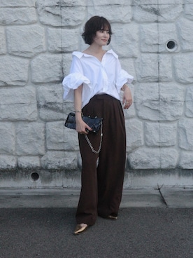 「アイテム（パンプス）」を使った、yunさん（レディース・153cm）の秋コーディネート