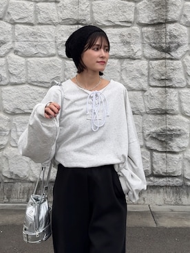 「BARRETTA（バレッタ）のアイテム」を使った、yunさん（レディース・153cm）の秋コーディネート