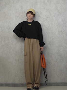 「amini（アミニ）のアイテム」を使った、yunさん（レディース・153cm）の春コーディネート