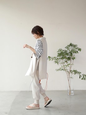 「frames RAY CASSIN（フレームスレイカズン）のアイテム」を使った、yunさん（レディース・153cm）の春コーディネート