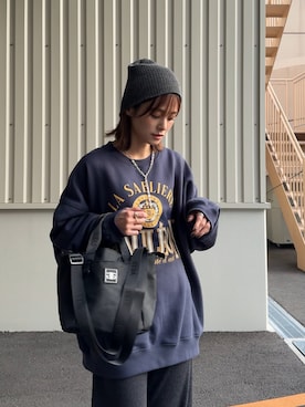 「153cm」｜「アイテム（帽子）」を使った、yunさん（レディース・153cm）の秋コーディネート
