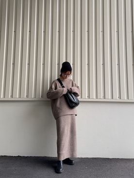 「URBAN RESEARCH Sonny Label（アーバンリサーチサニーレーベル）のアイテム（ワンピース/ドレス）」を使った、yunさん（レディース・153cm）の冬コーディネート
