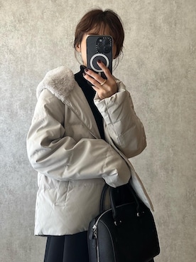 「libelle more（リベル モア）のアイテム（ジャケット/アウター）」を使った、yunさん（レディース・153cm）の秋コーディネート