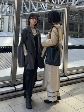 「BARRETTA（バレッタ）のアイテム」を使った、yunさん（レディース・153cm）の秋コーディネート